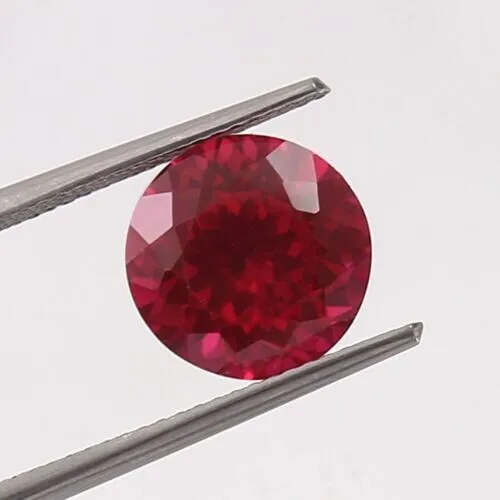 Natural Flawless Pegion Red Mozambique Ruby Loose Round Gemstone Cut 10x10 MM