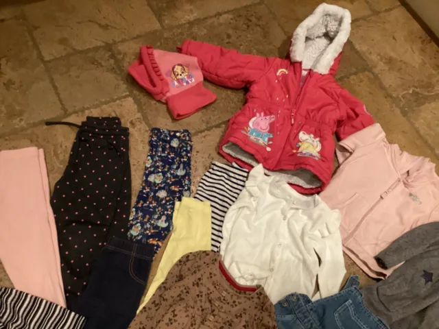 Pacchetto vestiti invernali grande per ragazze 3-4 anni, 20+ articoli
