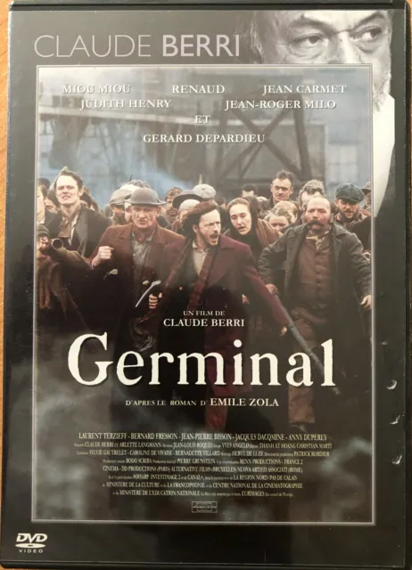 Germinal  Film  De Claude Berri     Renaud Et Miou Miou   Dvd  Tres Bon Etat