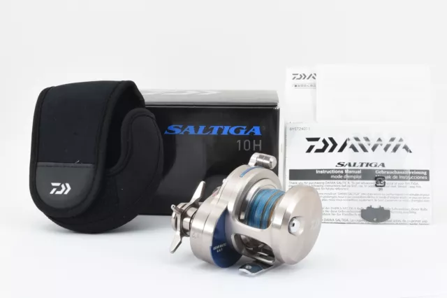 Daiwa 15 Saltiga 10H Derecho Cebo Fundición Carrete Excelente De Japón #1794