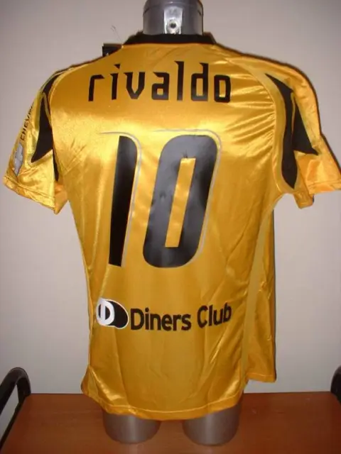 AEK Athens Rivaldo Puma BNWT Brazil Greece S-XL Shirt Jersey Football Soccer Top 3