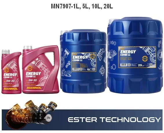  MANNOL Energy Combi LL 5 W-30 API SN/CF motorenöl, 10 L