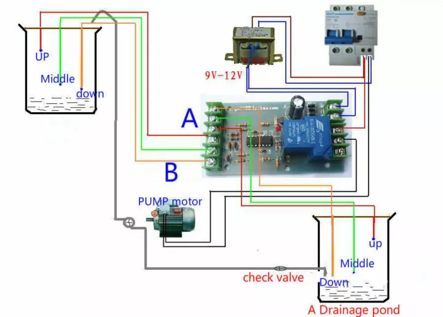 DC 12V Liquid Level Controller Water Level Detection Sensor Switch Relay Module