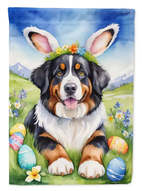 Bernese Mountain Dog Easter Egg Hunt Flag Garden Size DAC4953GF