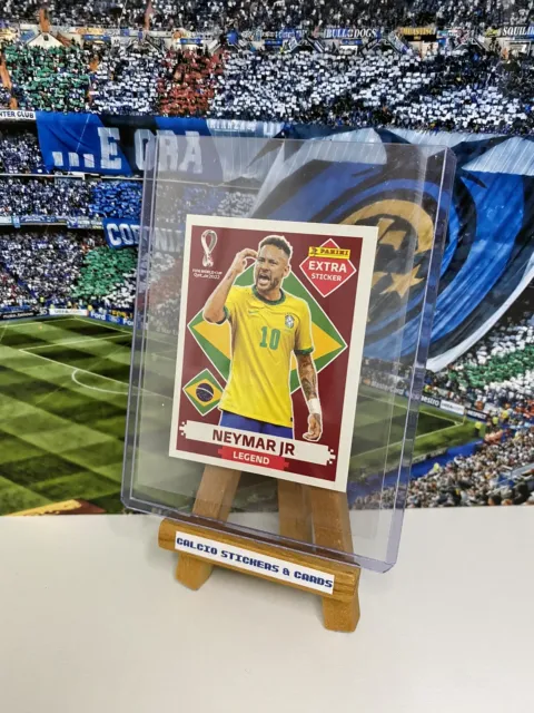 Panini FIFA World Cup Qatar 2022 Neymar Jr Brazil PSG Legend Extra Sticker Base