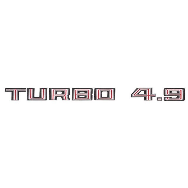1980 Firebird / Trans AM Silver "Turbo 4.9" Hood Scoop Decal