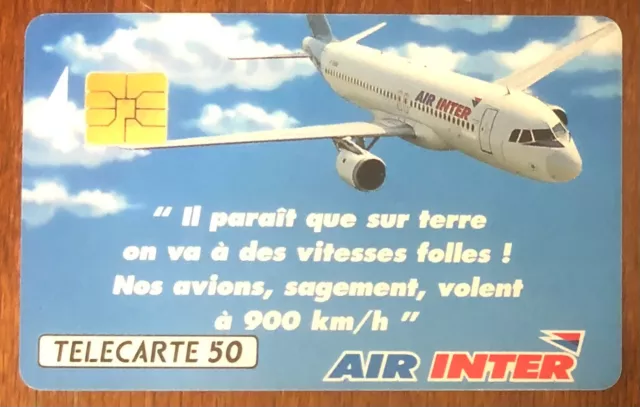 Air Inter Telecarte Réf Phonecote D590 Ut Scheda Phonecard Tarjeta Carte Card