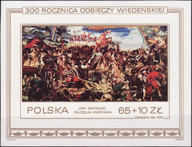 Poland 1983 - 300th anniversary of Polish Relief of Vienna - Fi bl 123 MNH**
