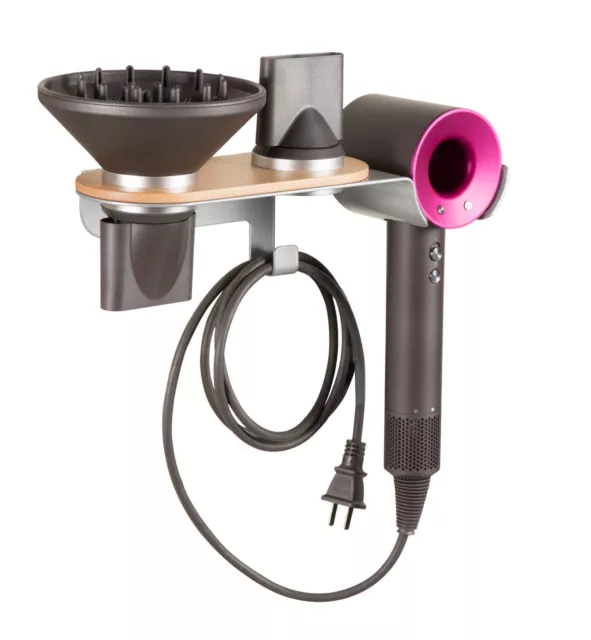 Beetronic Hair Dryer Stand Wall Mount Storage Holder Silver for Dyson Supersonic