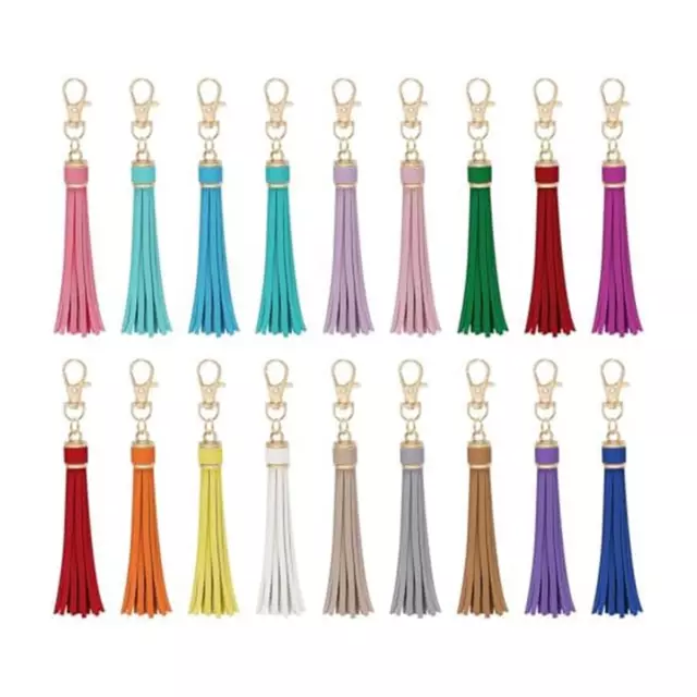 18Pcs Artificial Leather  Leather Tassels for Handbag Keychain and6977