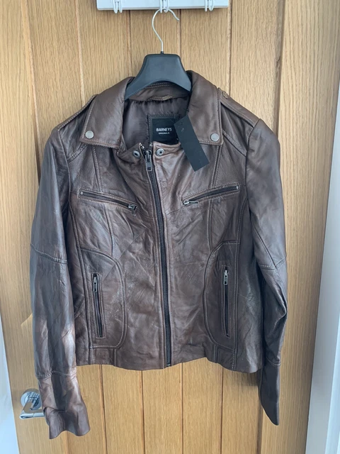 Veste cuir top barneys