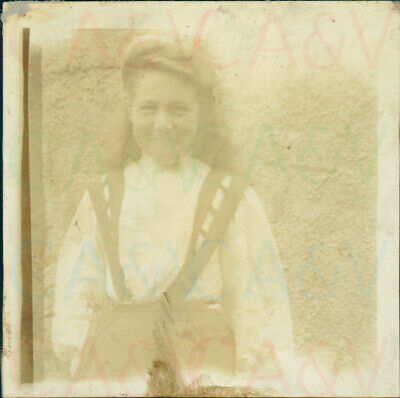 1900s Bray Co Wicklow Ireland Edwardian Girl Eileen  2.5" Orig