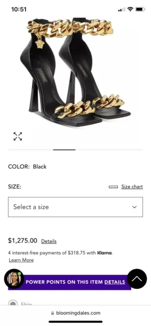 New $1450 Versace Black Leather Medusa Chain Sandals Shoes Size 40