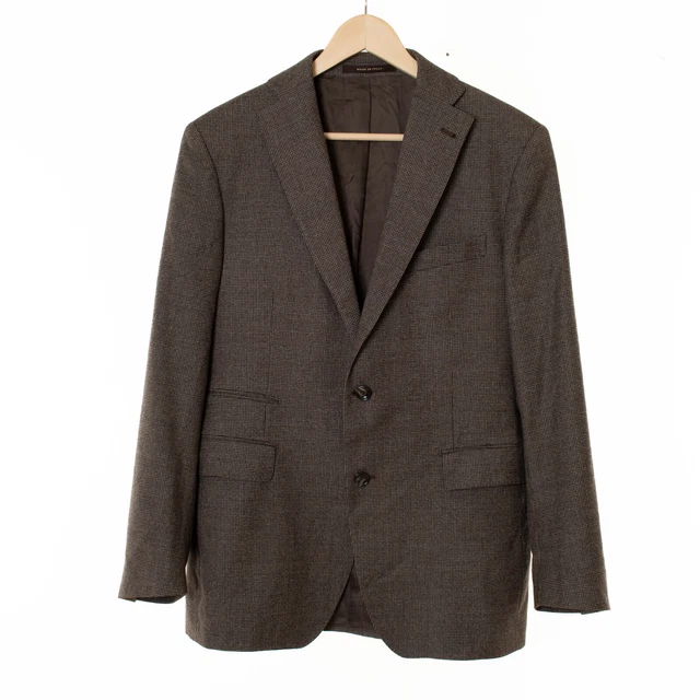 Veste Vintage PIED DE COQ Rouge/noir/blanc CAROLL Paris - Taille 36, 100% Laine, Années 80