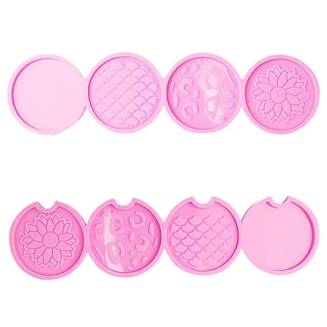 Coaster Resin Molds Silicone Round Coaster Mold Epoxy Resin Casting Molds