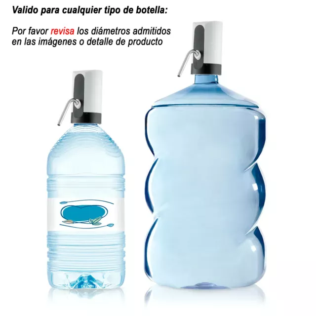 Dispensador de Agua AUTOMATICO Recargable por USB Electrico Automático un CLICK 3