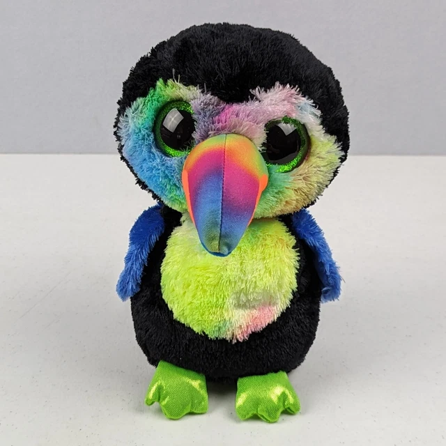 Ty Beanie Boos 'Beaks' the Toucan Bird Multi-Colour 9" Plush Figure 2018 NEW