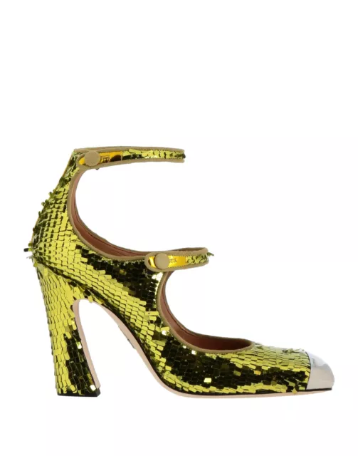 RRP€730 DSQUARED2 COURT Shoes US11 EU41 UK8 Rectangle Sequins Made in ...