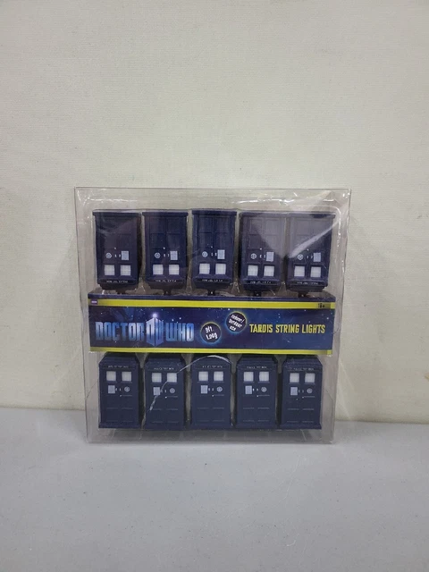 Doctor Who Tardis String Lights Carlisle Rabbit Tanaka Home Decor 2009 NEW