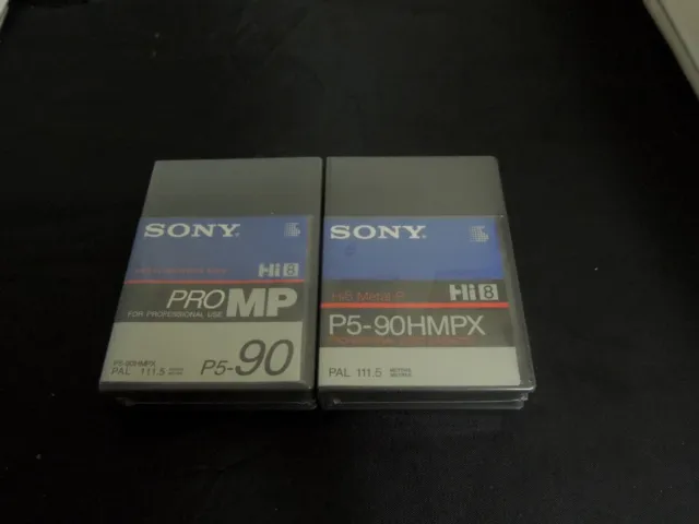 Sony Hi8 P5-90HMPX casette x2