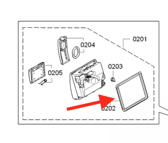 Guarnizione distributore lavastoviglie Bosch Siemens Neff 00645144