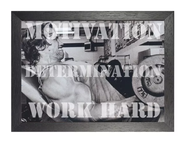 Motivation Entschlossenheit Arbeit Arni Motivation Inspiration Zitat Poster Fitnessstudio Fit