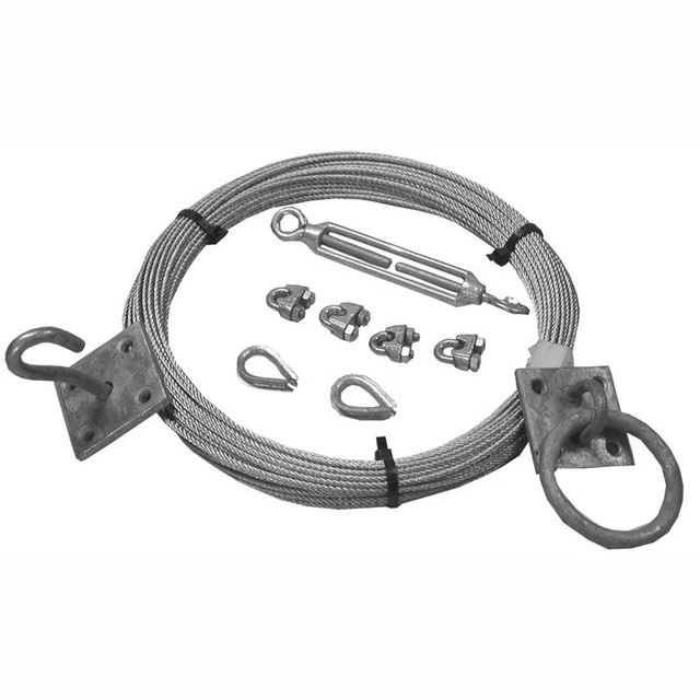 30m Catenary Overhead Wire Rope Kit Galvanised Steel Cable - View #8