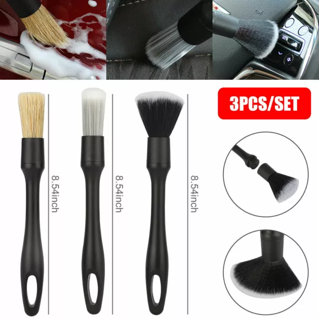 6 Pack Car Detailing Brush Set, Auto Detail Brushes Kit for