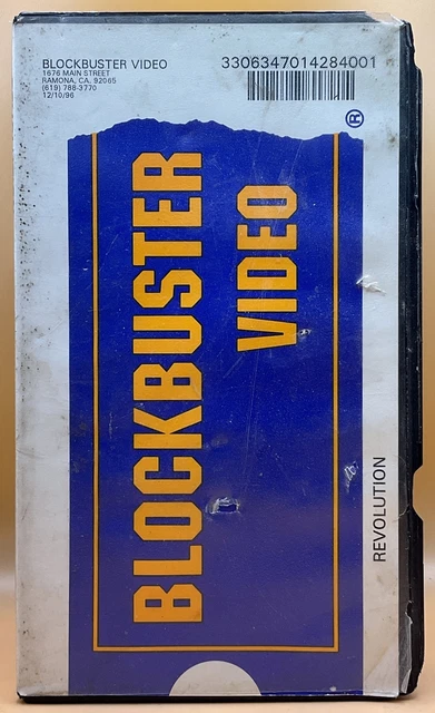 ORIGINAL BLOCKBUSTER CLAMSHELL Revolution VHS 1986 Al Pacino, 1996