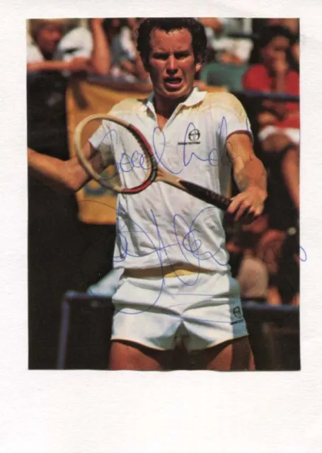 TENNIS PLAYER John McEnroe autograph, signed magazine picture