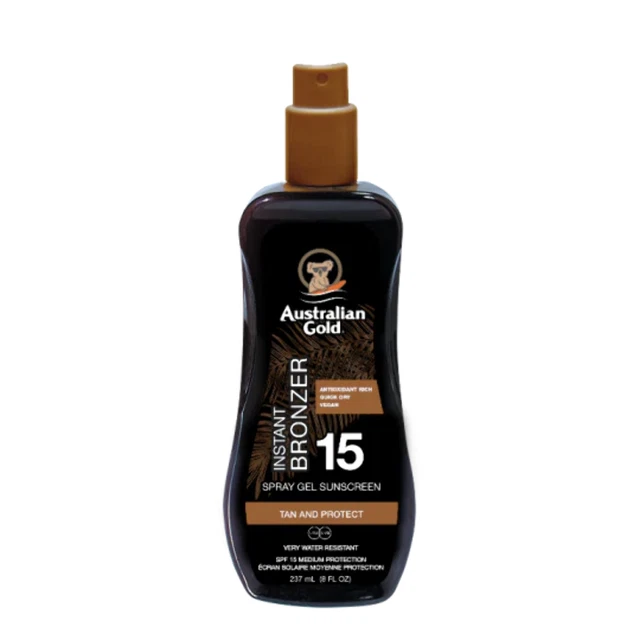SPF 15 Spray Gel With Bronzer Australian Gold