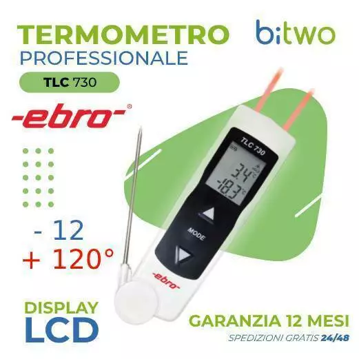 Ebro TLC 730 termometro professionale da cucina freddo caldo HACCP con IR IP55