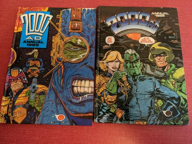 2000 AD Comic Annual - Date 1988 & 1989 - UK Fleetway Annual