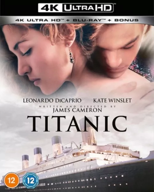 Titanic (Leonardo DiCaprio Kate Winslet) New 4K Ultra HD Region B Blu-ray