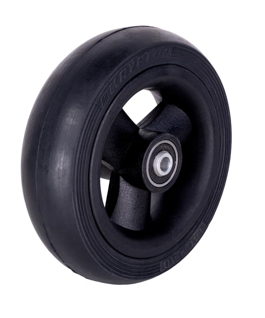 2x Rollstuhl Reifen 140x40 pannensicher Vollgummi, Nabenlänge 45 mm