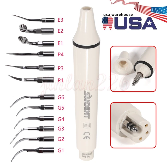 Dental Ultrasonic Scaler Tips G P E Type Scaling Endo - Foto 3