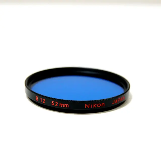 Nikon B12 Blue Lens Filter - 52mm Screw-In Thread - With Original Case