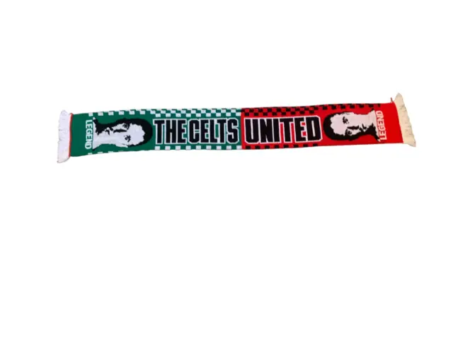 Celtic And Manchester United Football Scarf - Roy Keane