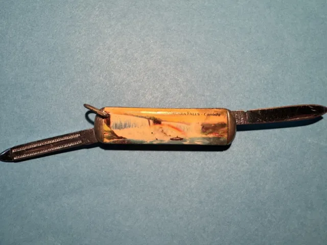 Vintage Souvenir Pocket Knife Richards Sheffield England Niagara Falls Canada
