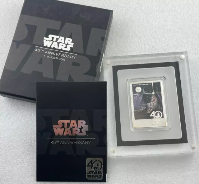 Star Wars "A New Hope" 1 ounce silver coin. LImited edition - Only 1977 MInted