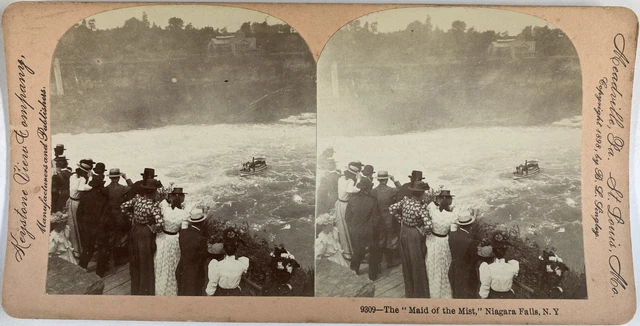 Tirage Stéréo Vintage Malaga Espagne Pêcheurs Plage Circa 1900 - Original, 8.5x17 Cm, Collection