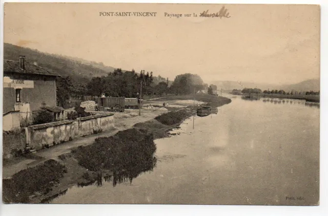 PONT SAINT VINCENT - Meurthe et Moselle CPA 54 - paysage sur la Moselle