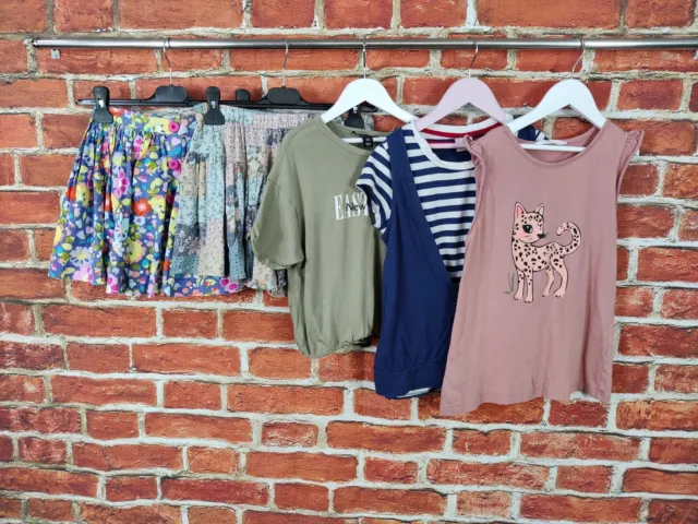 Girls Bundle Age 8-9 Years H&M Next Shorts Skirt T-Shirt Tops Summer Set 134Cm