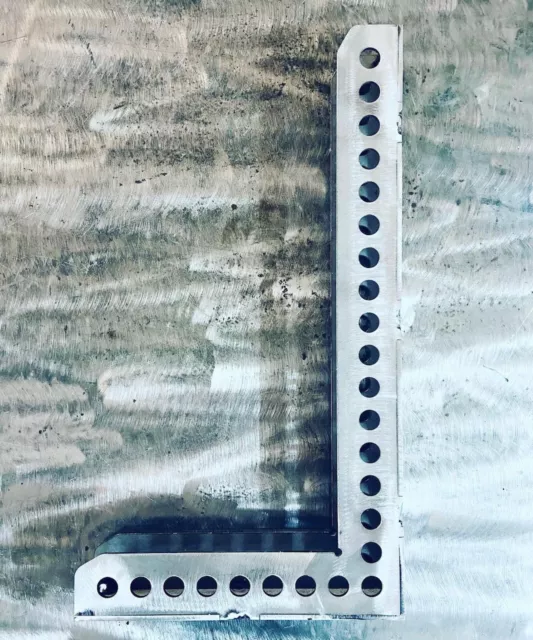90° WELDING SQUARE 16 HOLES STAFFA SQUADRA BANCO SALDATURA FORATA 16 250x450x50