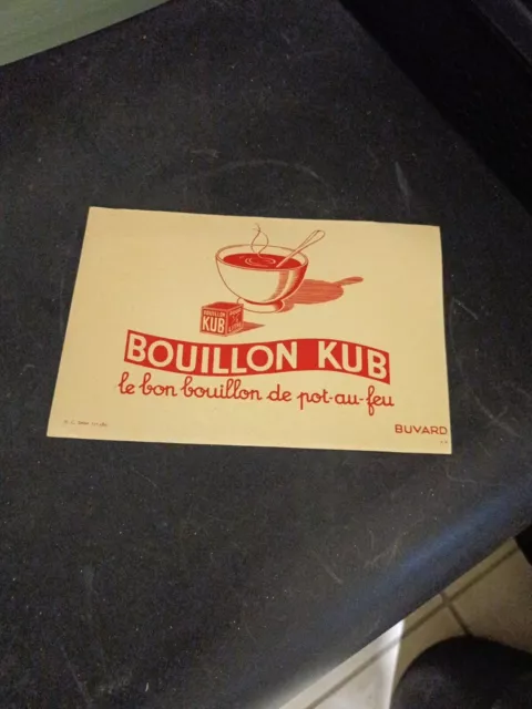 BUVARD bouillon kub le bon bouillon de pot au feu