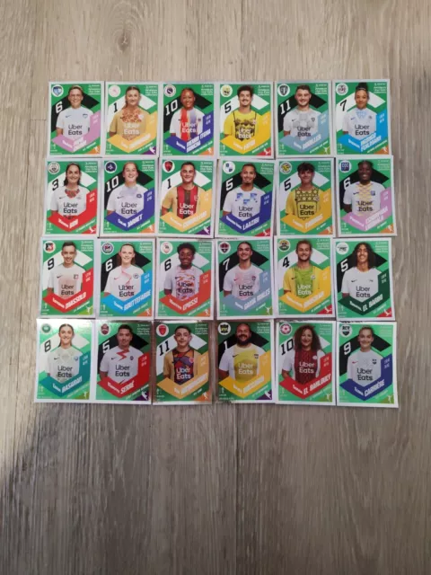 RARES EXTRA STICKERS PANINI FOOT 2024 UE01 à UE24 AMATEURS UBER EATS