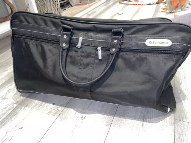 Borsa tuta Samsonite, nera, guardaroba da viaggio, nera