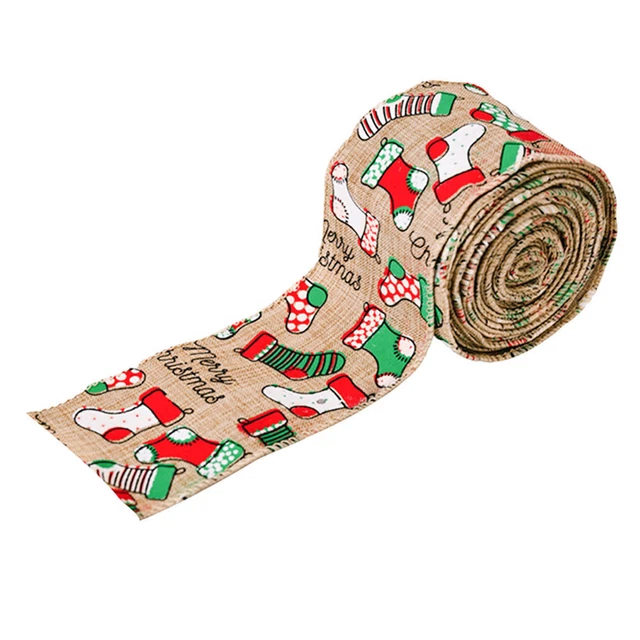 Party Bänder Weihnachten Baum Band 1 rolle Dekorative Druck Handwerk DIY Band