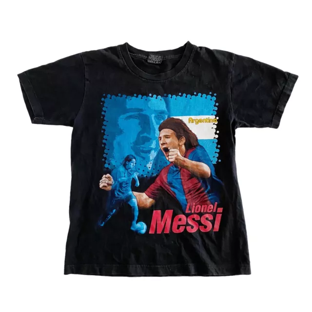 Lionel Messi Mens T-Shirt Argentina Barcelona Soccer Football Retro - Small