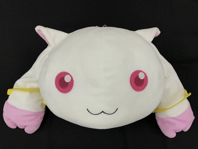 Puella Magi Madoka Magica Dekkai Funwari Face Plush Doll Banpresto Kyubey